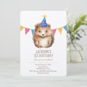 Invitation anniversaire de enfant de qualité supér (Debout devant)