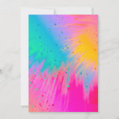 Invitation Anniversaire de enfant de saut de maison de rebond (Dos)