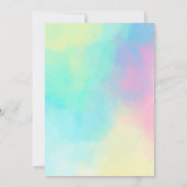 Invitation Anniversaire de enfant de sirène magiqu (Dos)