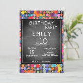 Invitation Anniversaire de enfant de tableau de bord de tracé (Debout devant)