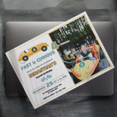 Invitation Anniversaire de enfant de voiture de course Invita