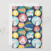 Invitation Anniversaire de enfant d'espèces de req (Dos)