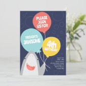 Invitation Anniversaire de enfant d'espèces de req (Debout devant)