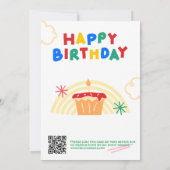 Invitation Anniversaire de enfant : Deux jeûnes, c (Dos)