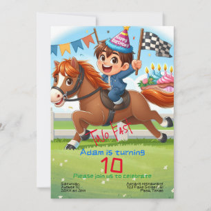 Invitation Anniversaire de enfant : Deux jeûnes, c