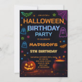 Invitation Anniversaire de enfant d'Halloween (Devant)