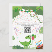 Invitation Anniversaire de enfant : Dino Safari, c (Dos)