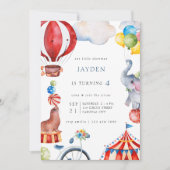 Invitation Anniversaire de enfant du Carnaval (Devant)