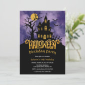 Invitation Anniversaire de enfant du costume d'Halloween (Debout devant)