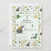 Invitation Anniversaire de enfant du Jour de la Saint Patrick (Devant)