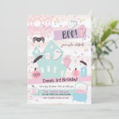 Invitation Anniversaire de enfant du Pastel Hallow (Debout devant)