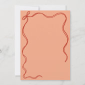 Invitation Anniversaire de enfant du Red Coquette Pizza Party (Dos)