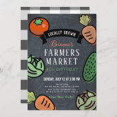 Invitation Anniversaire de enfant du tableau de bo (Devant / Derrière)