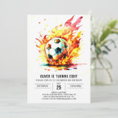 Invitation Anniversaire de enfant en ligne Boho Sports (Debout devant)