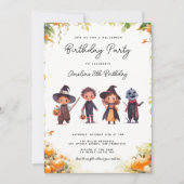Invitation Anniversaire de enfant Halloween (Devant)