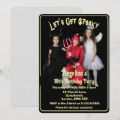 Invitation Anniversaire de enfant Halloween personnalisable (Devant / Derrière)