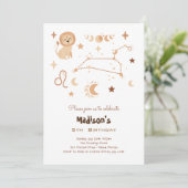 Invitation Anniversaire de enfant Leo zodiac (Debout devant)