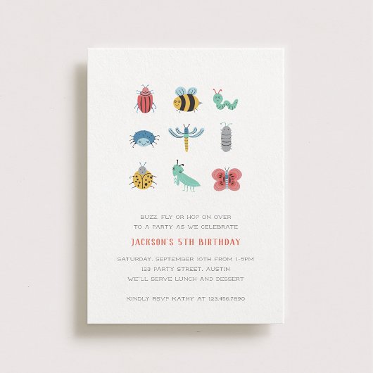 Invitation Anniversaire de enfant Little Crawlers