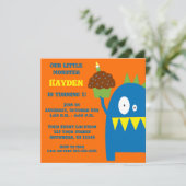 Invitation Anniversaire de enfant Monster (Debout devant)