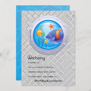 Invitation Anniversaire de enfant nautique