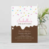 Invitation ANNIVERSAIRE DE ENFANT PARTY gouttes de dégivrage  (Debout devant)