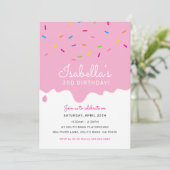 Invitation ANNIVERSAIRE DE ENFANT PARTY gouttes de dégivrage  (Debout devant)