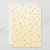 Invitation ANNIVERSAIRE DE ENFANT PARTY rétro crème glacée cô (Dos)