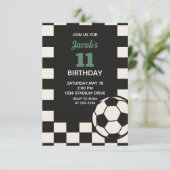 Invitation Anniversaire de enfant Party - Soccer Boys Anniver (Debout devant)