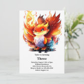 Invitation Anniversaire de enfant Phoenix (Debout devant)