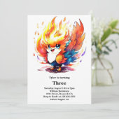 Invitation Anniversaire de enfant Phoenix (Debout devant)