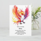 Invitation Anniversaire de enfant Phoenix (Debout devant)