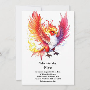 Invitation Anniversaire de enfant Phoenix