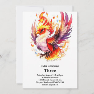 Invitation Anniversaire de enfant Phoenix