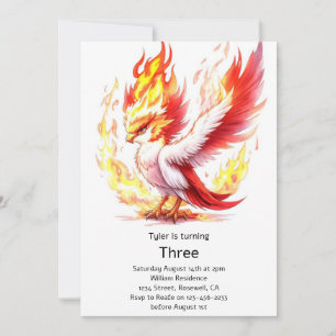 Invitation Anniversaire de enfant Phoenix