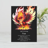 Invitation Anniversaire de enfant Phoenix (Debout devant)