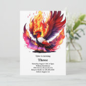 Invitation Anniversaire de enfant Phoenix (Debout devant)