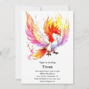 Invitation Anniversaire de enfant Phoenix