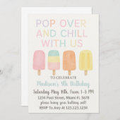 Invitation Anniversaire de enfant Popsicle Party (Devant / Derrière)