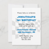 Invitation Anniversaire de enfant - Race Car (Dos)