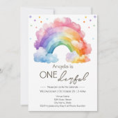 Invitation Anniversaire de enfant Rainbow Wild One (Devant)