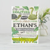 Invitation Anniversaire de enfant Reptile (Debout devant)