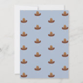 Invitation Anniversaire de enfant Rodeo de CowBoy (Dos)