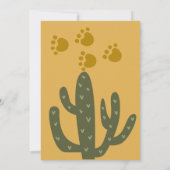 Invitation Anniversaire de enfant safari sauvage (Dos)