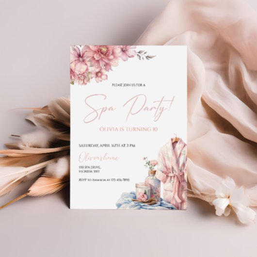 Invitation Anniversaire de enfant spa