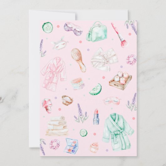 Invitation Anniversaire de enfant spa (Dos)