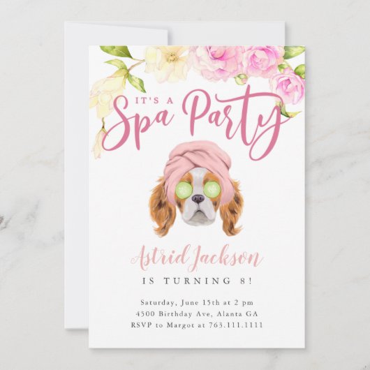 Invitation Anniversaire de enfant spa (Devant)