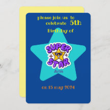 anniversaire de enfant superstar