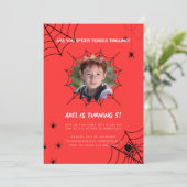 Invitation Anniversaire de enfant - Thème Spidey (Debout devant)