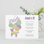 Invitation Anniversaire de enfant traditionnel de Fiesta Pina (Debout devant)