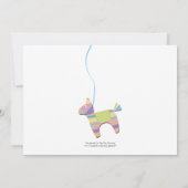 Invitation Anniversaire de enfant traditionnel de Fiesta Pina (Dos)